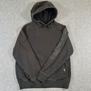 Timberland PRO Womens Hoodie S Black Logo Sleeve Workwear Fleece Sweatshirt S/P